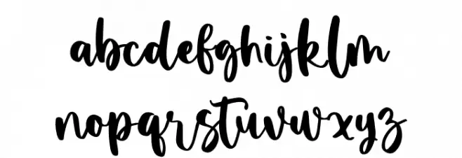 Beauty Melody Regular Caratteri MINUSCOLO