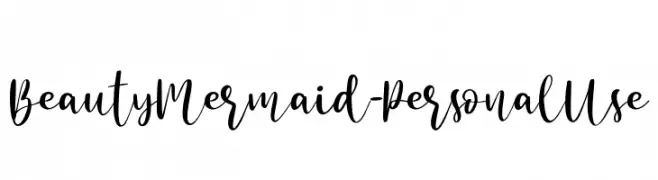 Beauty Mermaid - Personal Use  Descarca Fonturi Gratis