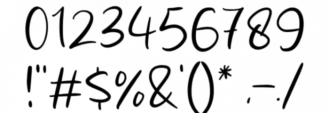 Beauty Month Font OTHER CHARS