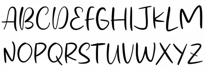 Beauty Month Schriftart Groß