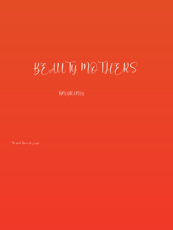 Beauty Mothers Poster