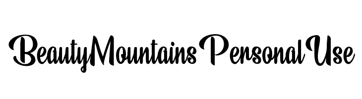 Beauty Mountains Personal Use  免费字体下载