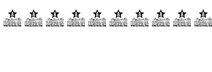 Beauty Mountains Personal Use Font OTHER CHARS
