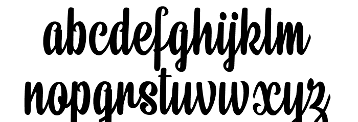 Beauty Mountains Personal Use Font LOWERCASE
