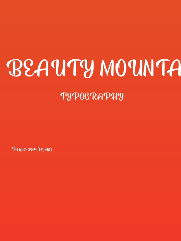 Beauty Mountains Personal Use Poster