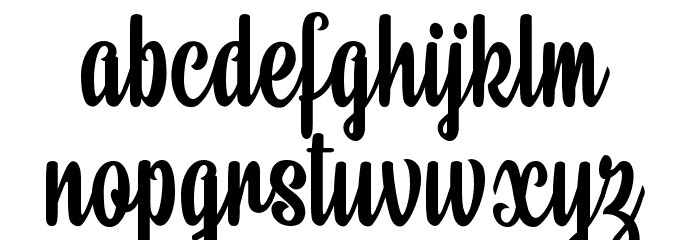 Beauty Mountains Personal Use Font LOWERCASE