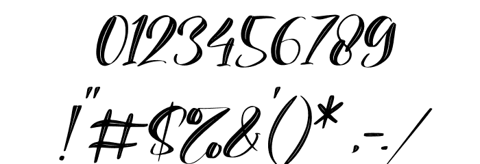 Beauty Nature Italic Font OTHER CHARS