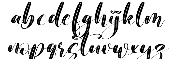 Beauty Nature Italic Font LOWERCASE