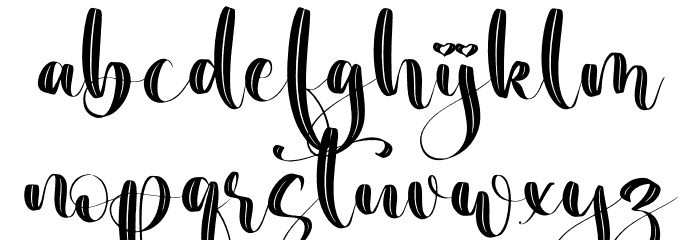 Beauty Nature Font LOWERCASE
