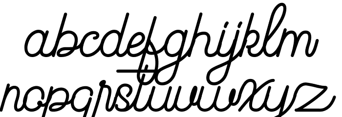 Beauty One Font LOWERCASE