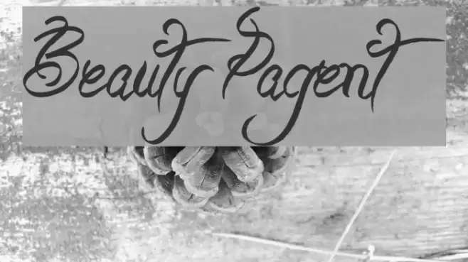 Beauty Pagent Font examples