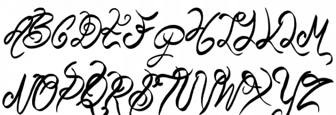 Beauty Pagent Font UPPERCASE