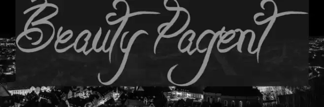 Beauty Pagent Font examples