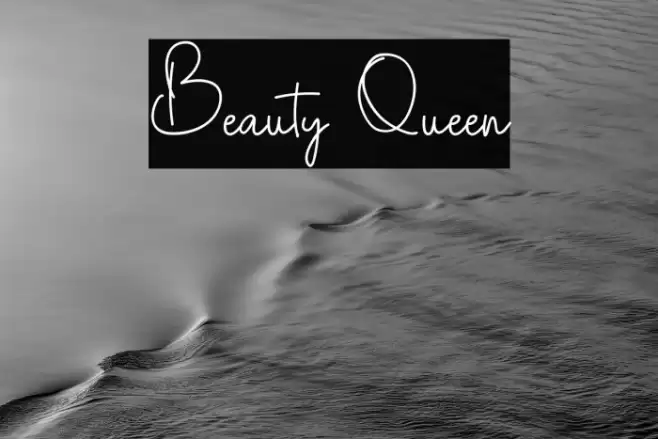 Beauty Queen Font examples