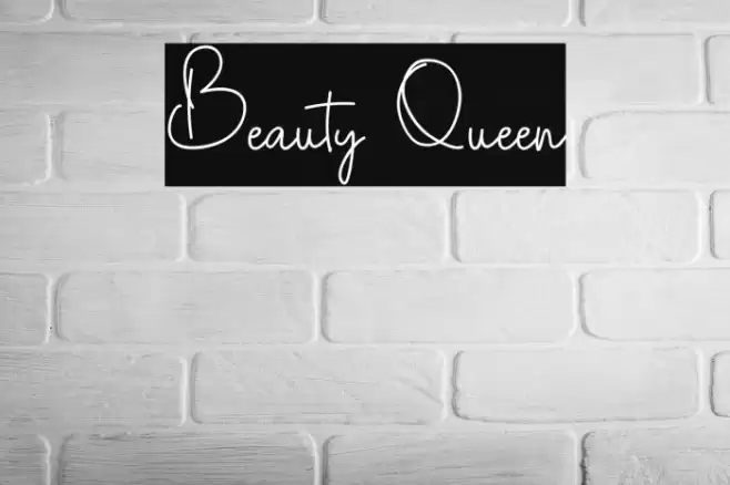 Beauty Queen Font examples