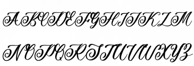 Beauty Rose Schriftart Groß