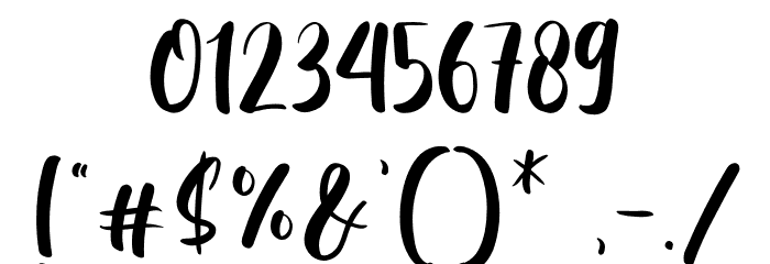 Beauty Sahara Font OTHER CHARS
