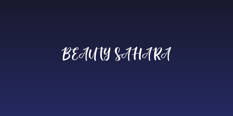 Beauty Sahara Social Header