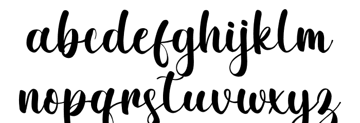 Beauty Sahara Font LOWERCASE