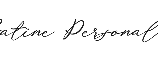 Beauty Satine Personal Use Font Logo