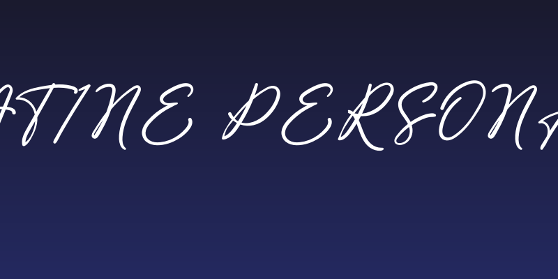 Beauty Satine Personal Use Font Social Header