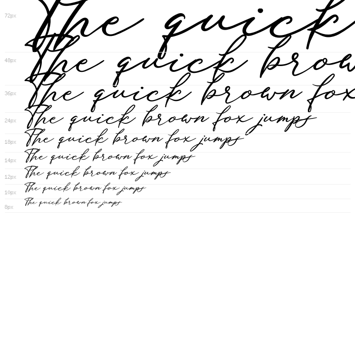 Beauty Satine Personal Use Font Waterfall