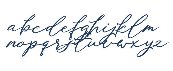 Beauty Satine Personal Use Font Lowercase