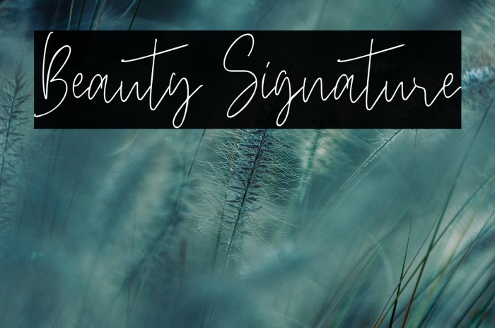 Beauty Signature Example 2