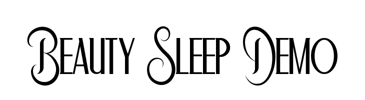 Beauty Sleep Demo  font caratteri gratis