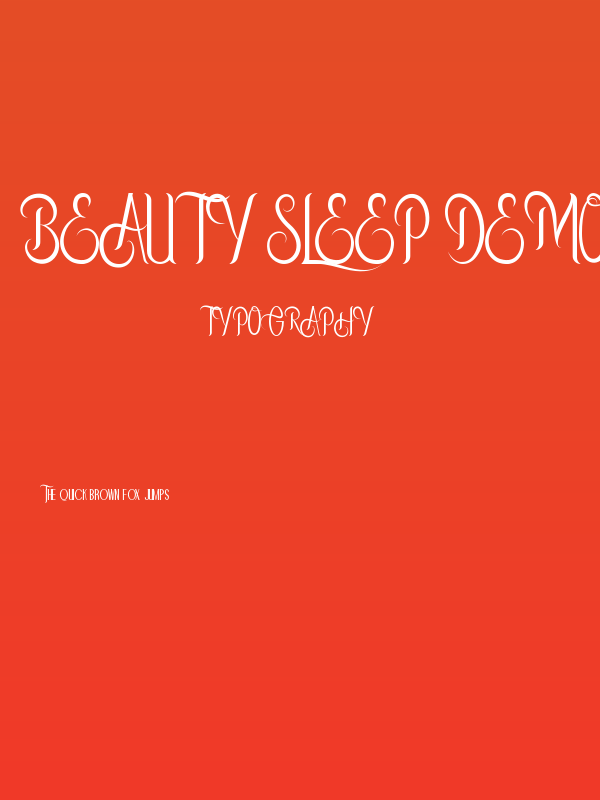 Beauty Sleep Demo Poster