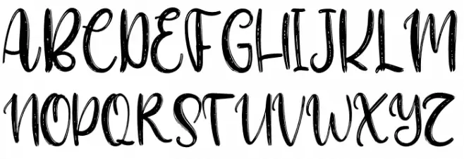 Beauty Sunflower Font UPPERCASE
