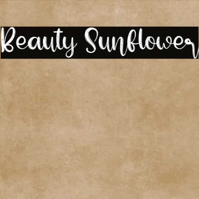 Beauty Sunflower Example 1