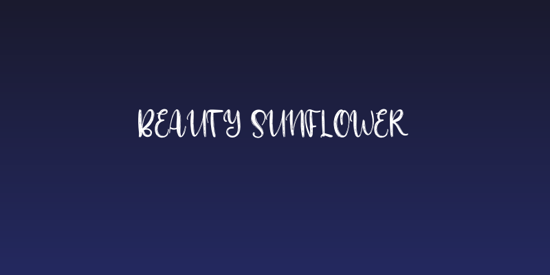 Beauty Sunflower Social Header