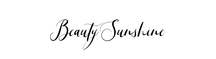 Beauty Sunshine  font caratteri gratis