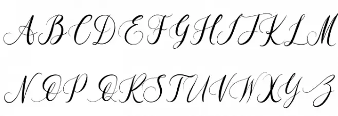 Beauty Sunshine Font UPPERCASE