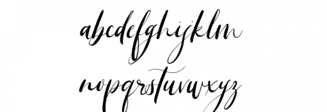 Beauty Sunshine Schriftart Kleinbuchstaben
