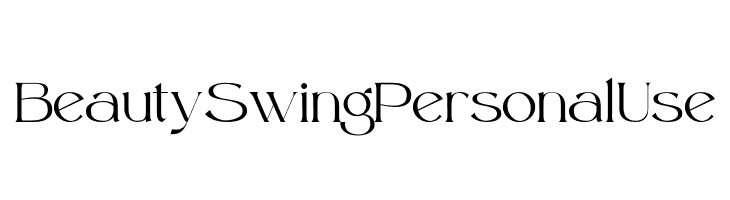 Beauty Swing Personal Use  Descarca Fonturi Gratis