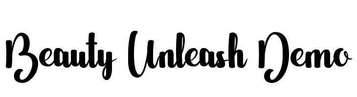 Beauty Unleash Demo  Free Fonts Download