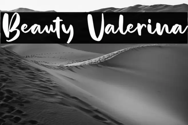 Beauty Valerina Font examples