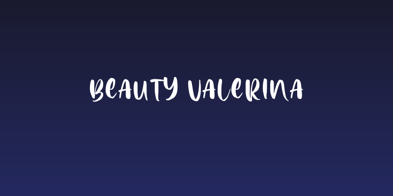 Beauty Valerina Social Header