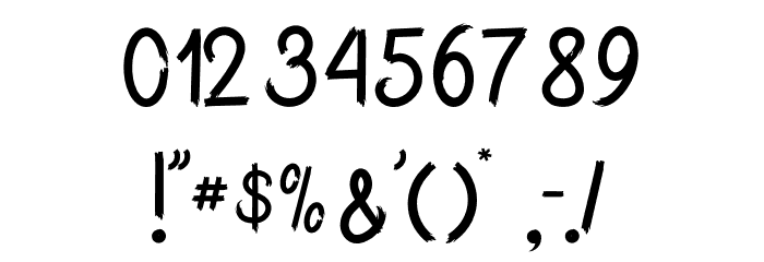 Beauty Wall Font OTHER CHARS