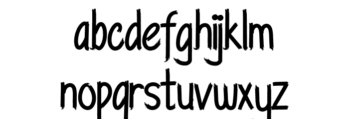 Beauty Wall Font LOWERCASE