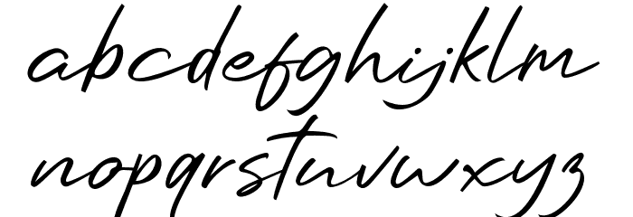 Beauty Wind Schriftart Kleinbuchstaben