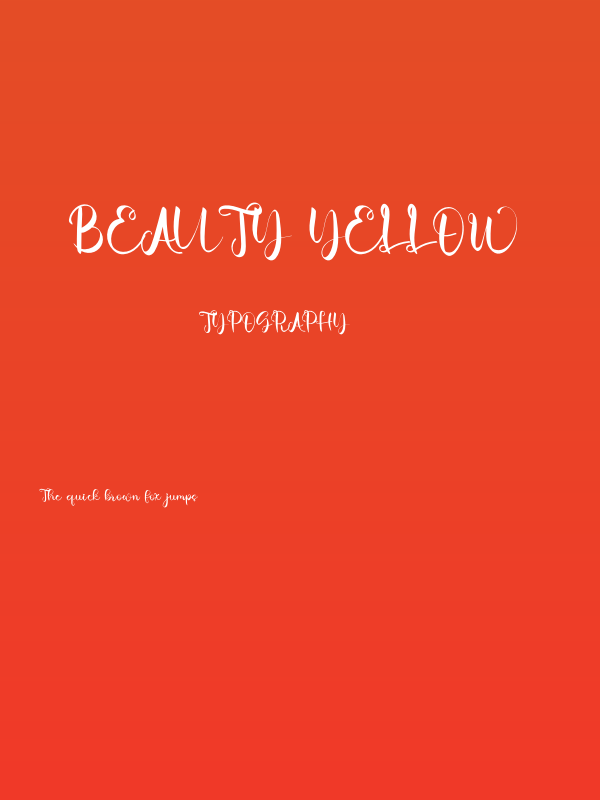 Beauty Yellow Poster