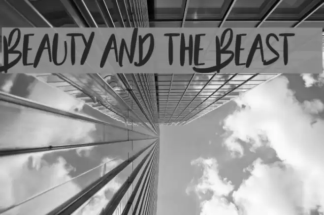 Beauty and the Beast  Font examples