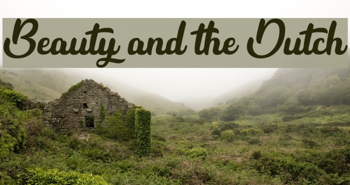 Beauty and the Dutch Font examples