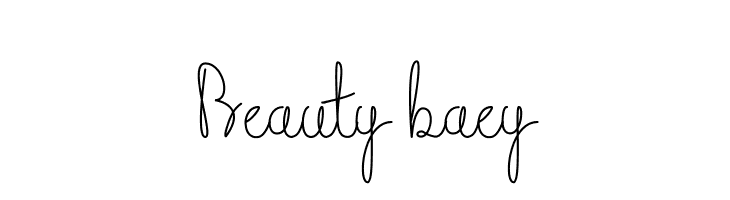 Beauty baey  नि: शुल्क फ़ॉन्ट्स डाउनलोड