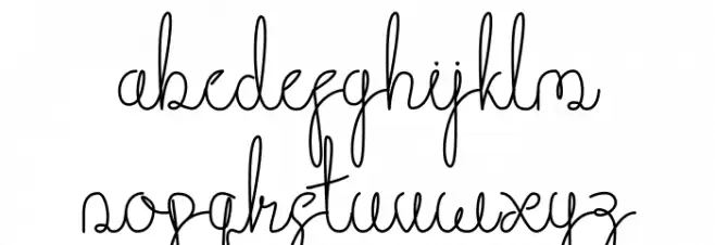 Beauty baey Font LOWERCASE