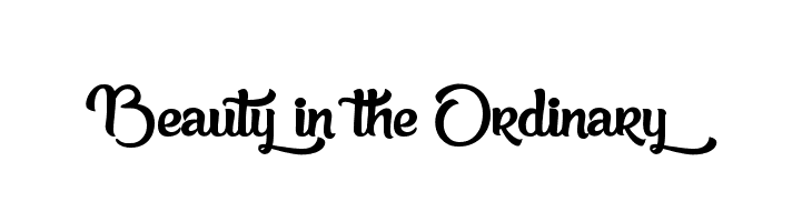 Beauty in the Ordinary  Descarca Fonturi Gratis