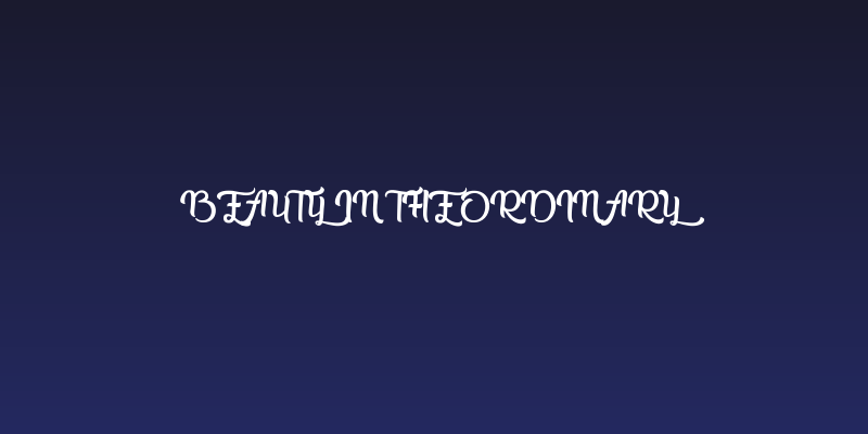 Beauty in the Ordinary Social Header